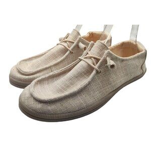 Rocket Dog Womens Mellow Brian Slip-On Shoes Size 8 Beige Textured Cotton Casual